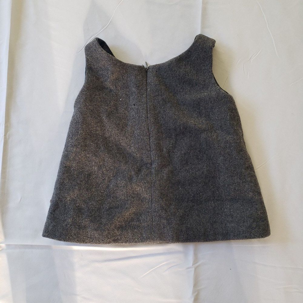 60s Hand Made Toddler Wool Dress - Picture 2 of 3